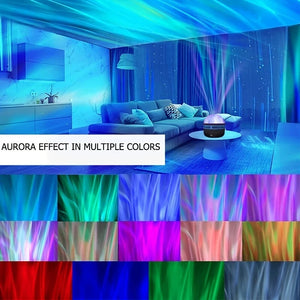 Proyector de luz LED con forma de galaxia estrellada RGB con control remoto inteligente