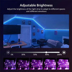 Tira de luces LED RGB con WIFI 5050, control por aplicación Bluetooth, diodo LED flexible, decoración para fiestas